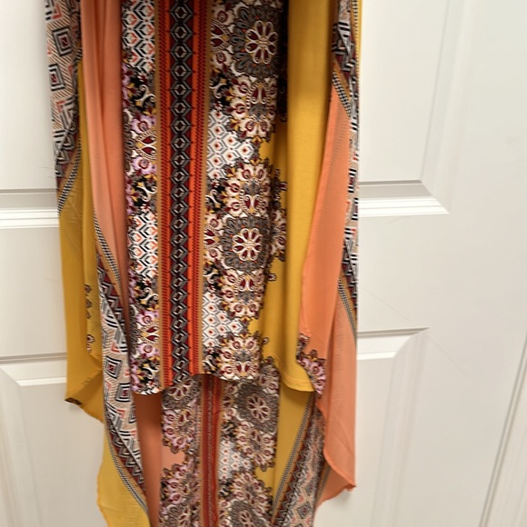 Versona printed flowy maxi dress with sheer overlay - Picture 5 of 13